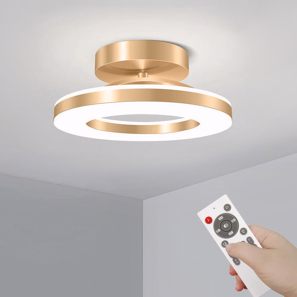 Framora - Moderne Ronde IJzeren LED Plafondlamp Voor Stijlvolle Gangen
