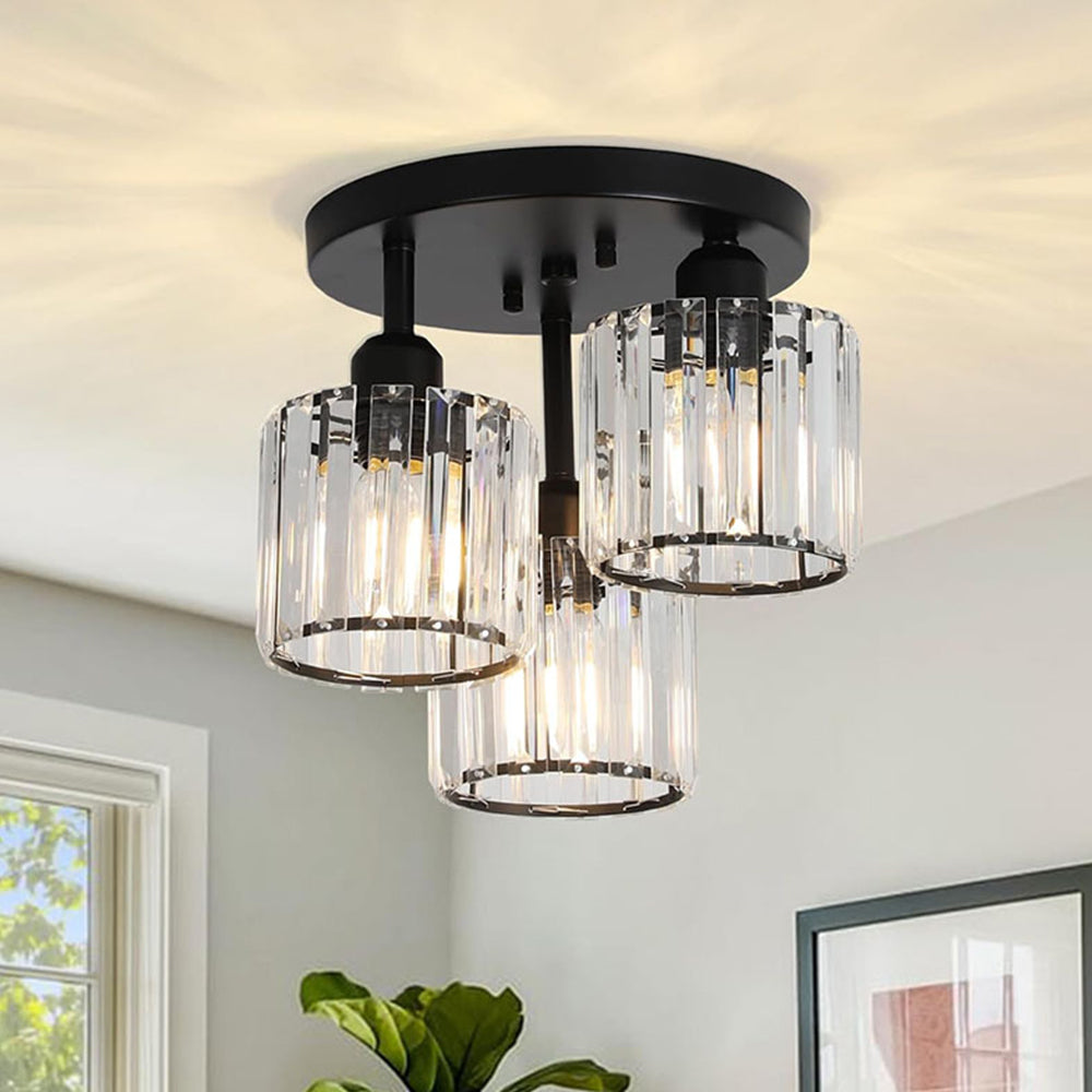Murvista - Stijlvolle Kristallen Semi Plafondlamp Voor Moderne Slaapkamers