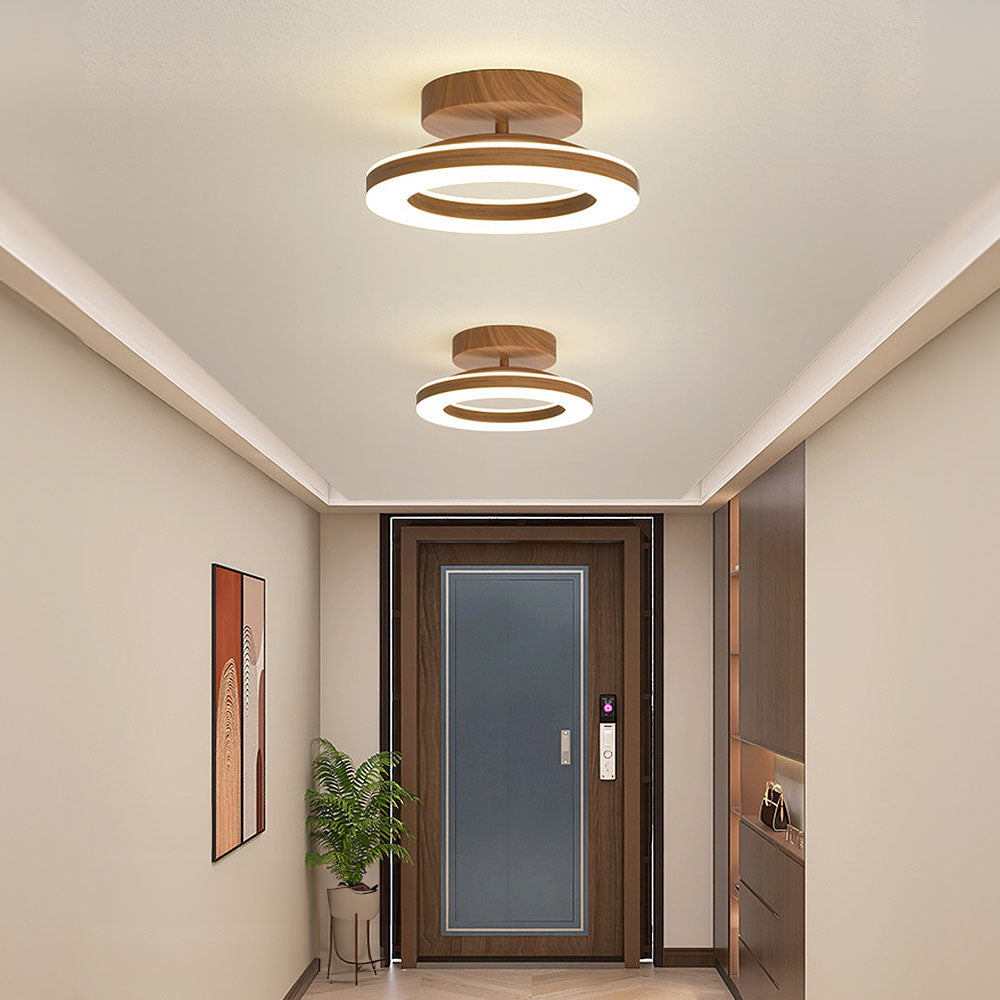 Ardena – Houten Ring LED Plafondlamp