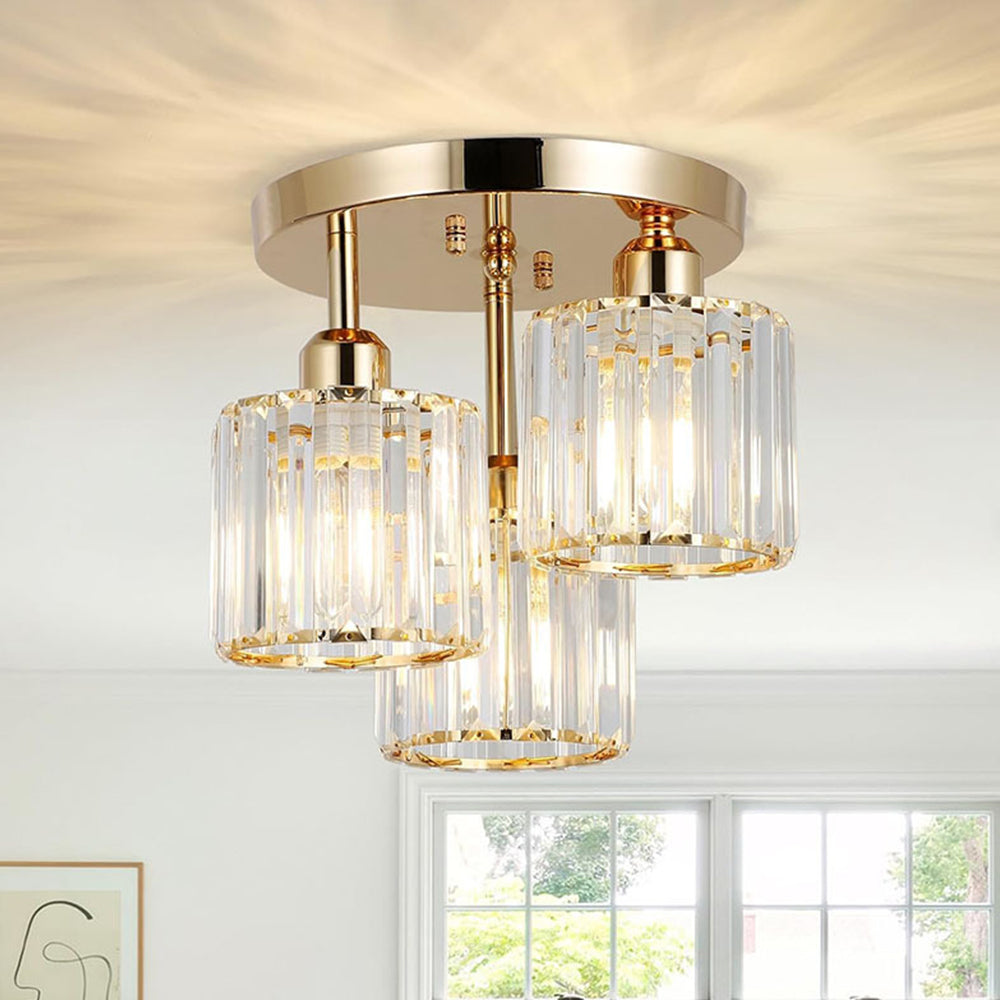 Murvista - Stijlvolle Kristallen Semi Plafondlamp Voor Moderne Slaapkamers