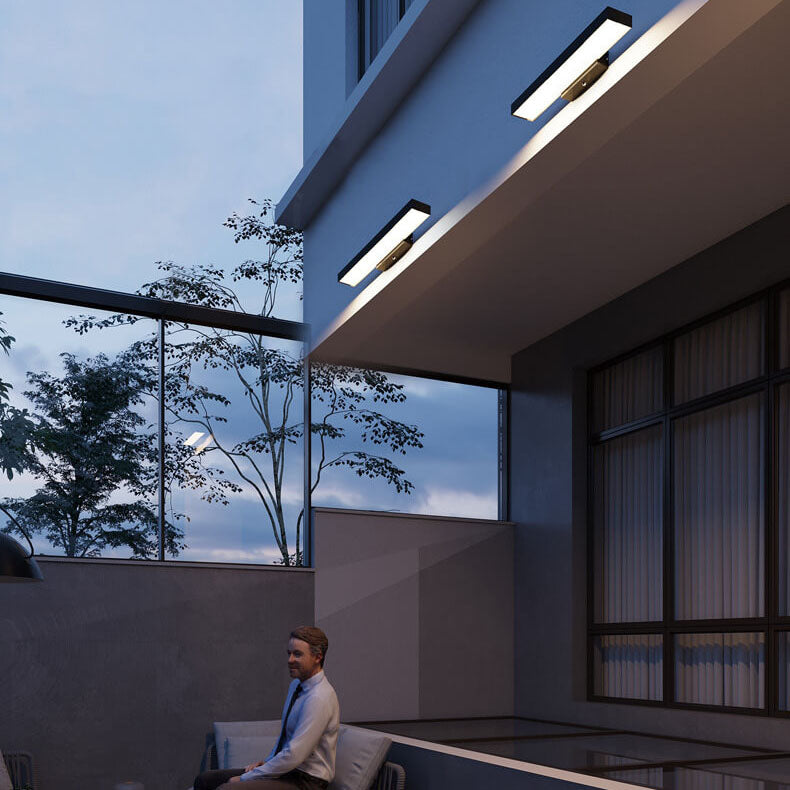 Vega – Moderne Rechthoekige LED Buiten Wandlamp (Waterdicht, met Sensor, 3000K)