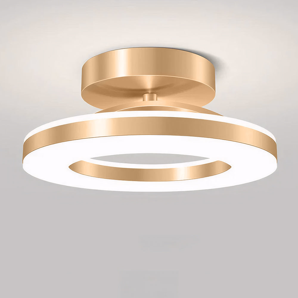 Framora - Moderne Ronde IJzeren LED Plafondlamp Voor Stijlvolle Gangen