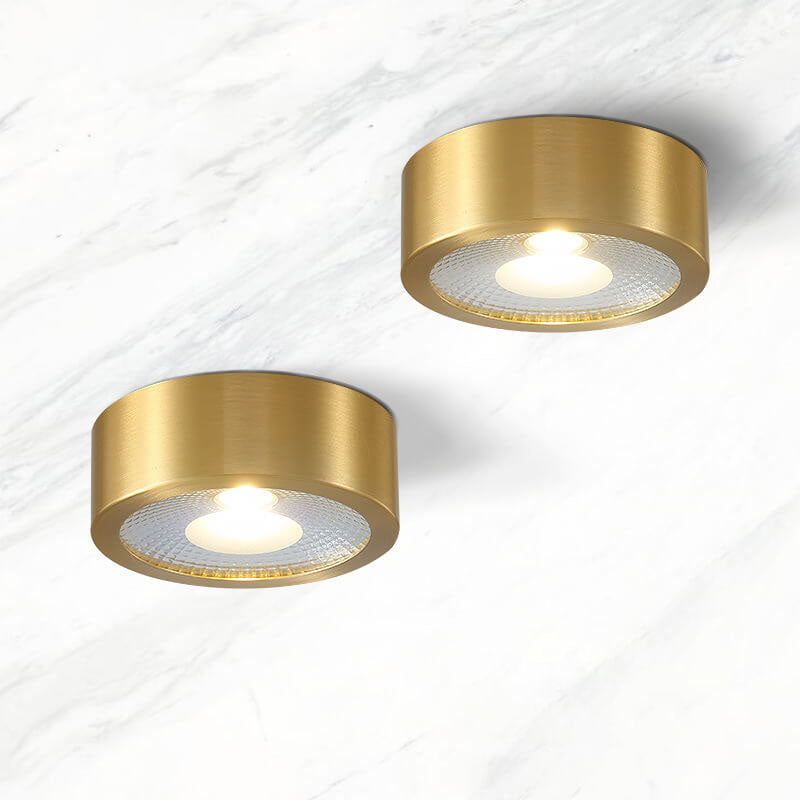 Aurelia – Scandinavische Koperen Ultra-Dunne LED Plafondlamp (Opbouw)
