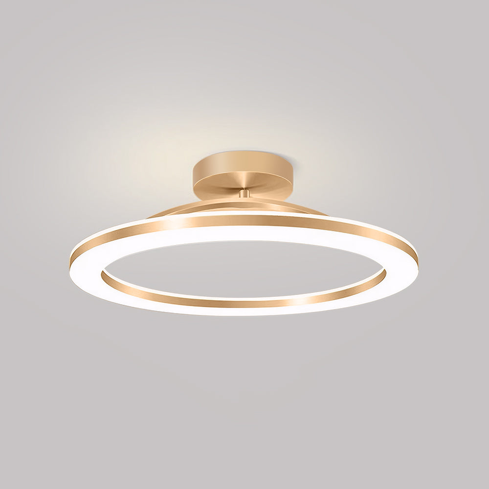 Framora - Moderne Ronde IJzeren LED Plafondlamp Voor Stijlvolle Gangen