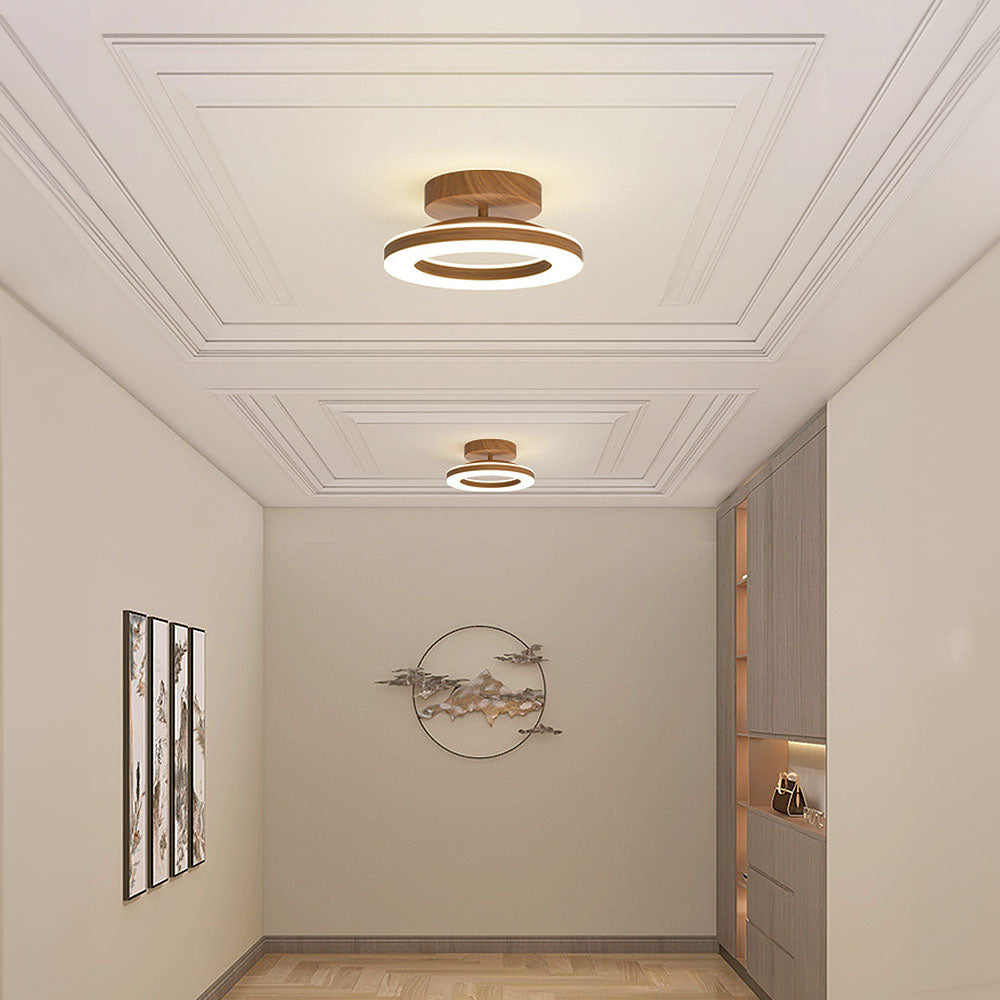 Ardena – Houten Ring LED Plafondlamp