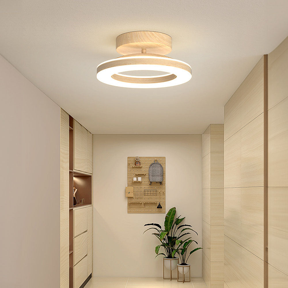 Ardena – Houten Ring LED Plafondlamp
