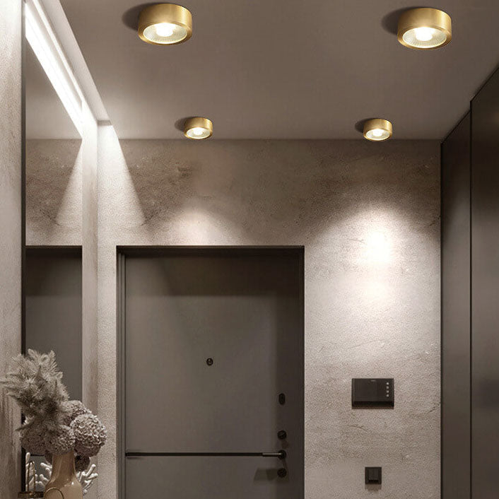 Aurelia – Scandinavische Koperen Ultra-Dunne LED Plafondlamp (Opbouw)