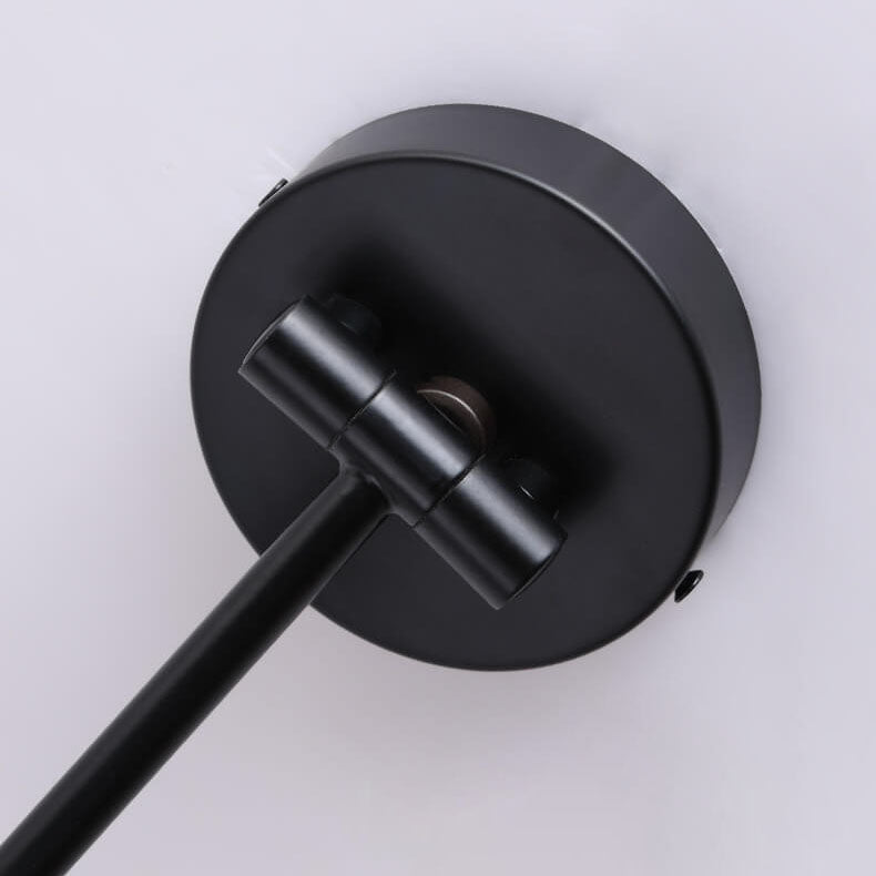 Arden – Scandinavische Kegel Wandlamp met Swing Arm (Houtnerf, Verstelbaar)