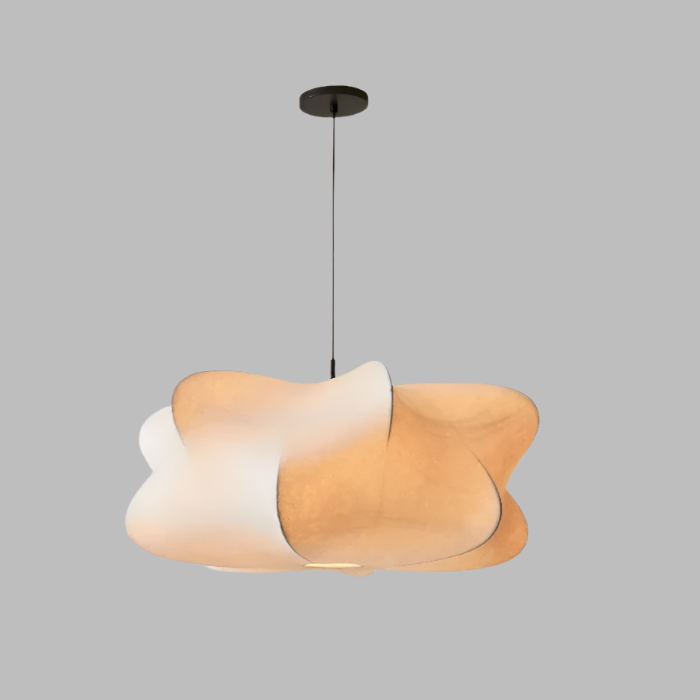 Matellis - Wabi Sabi Zijde Hanglamp met Warme Sfeerverlichting