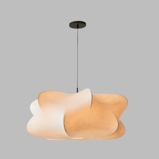Matellis - Wabi Sabi Zijde Hanglamp met Warme Sfeerverlichting