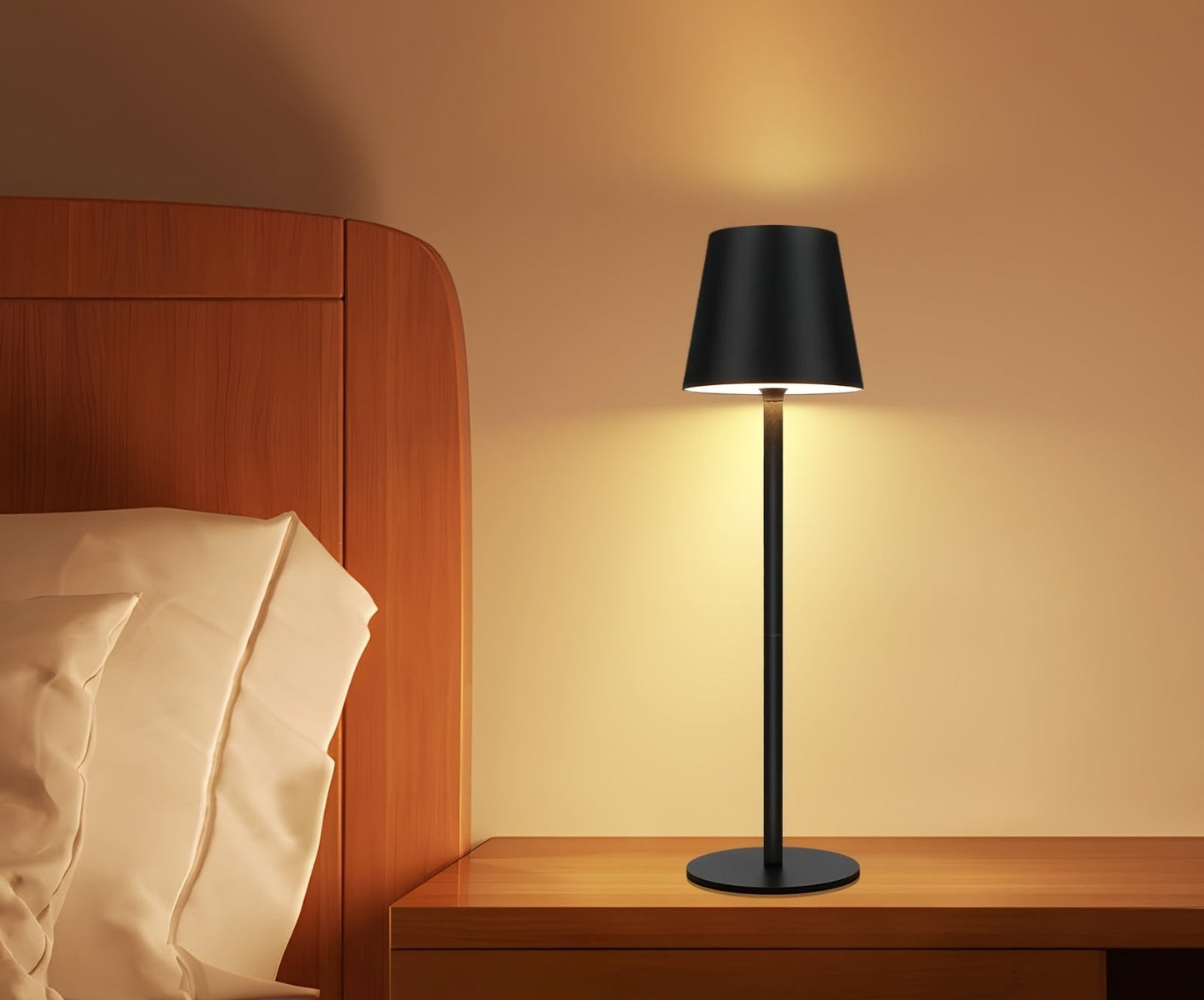 Seta – 2x Oplaadbare LED Tafellampen (Draadloos, Touch Control, USB Opladen)