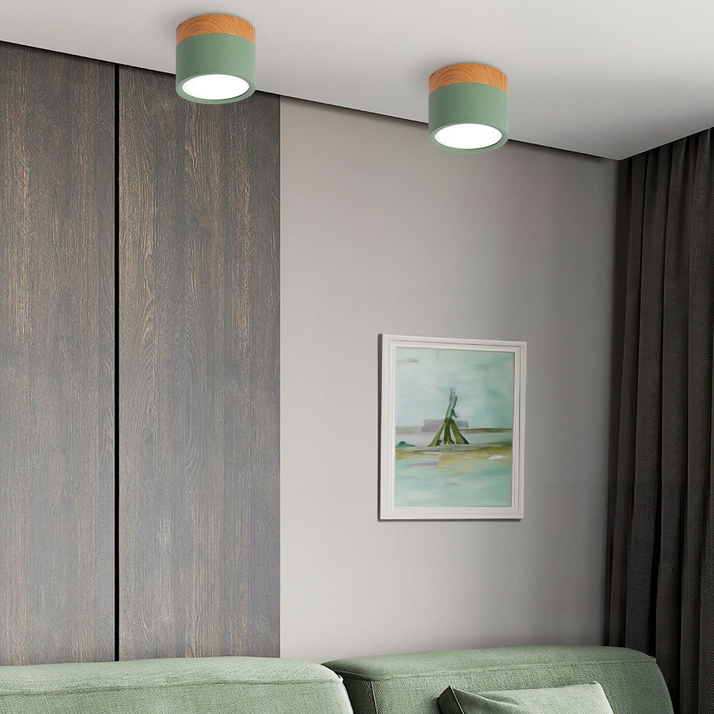 Cylora – Moderne LED Cilinder Plafondlamp met Strak Flush Mount Ontwerp