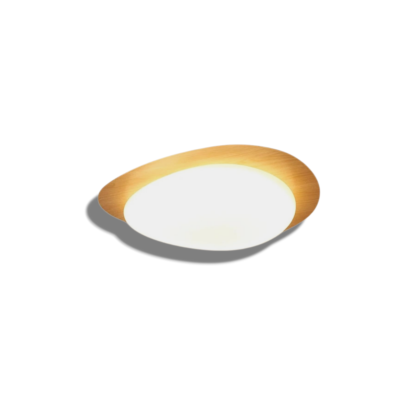 Pebble – Scandinavische Houtnerf LED Plafondlamp (Opbouw, Dimbare Opties)