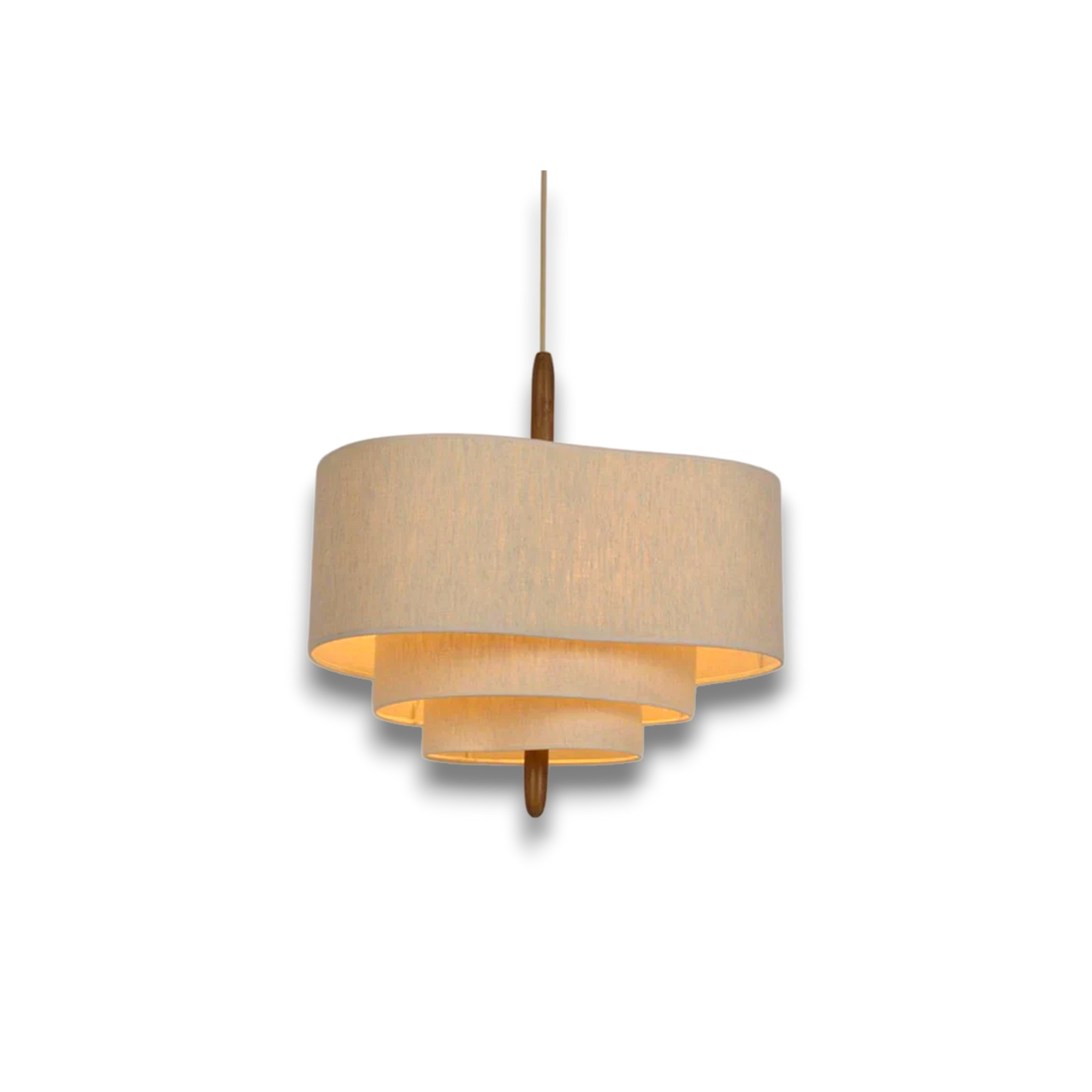 Lunara – Stoffen Hanglamp Chandelier (Modern Minimalistisch, E27 LED)