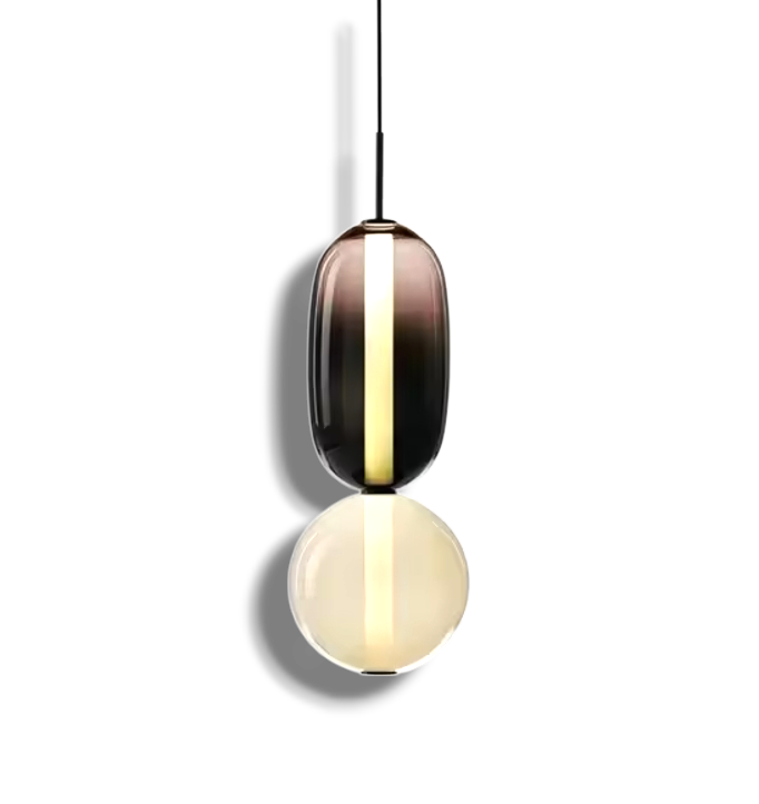 Veyla – Gekleurde Glazen Hanglamp (Plafondlamp, Modern Artistiek LED)