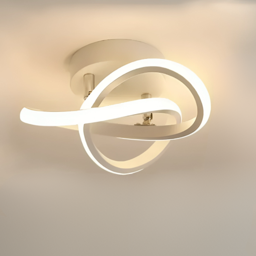 Soapore - Moderne LED Plafondlamp - Creatieve Twee-Ringen Designlamp