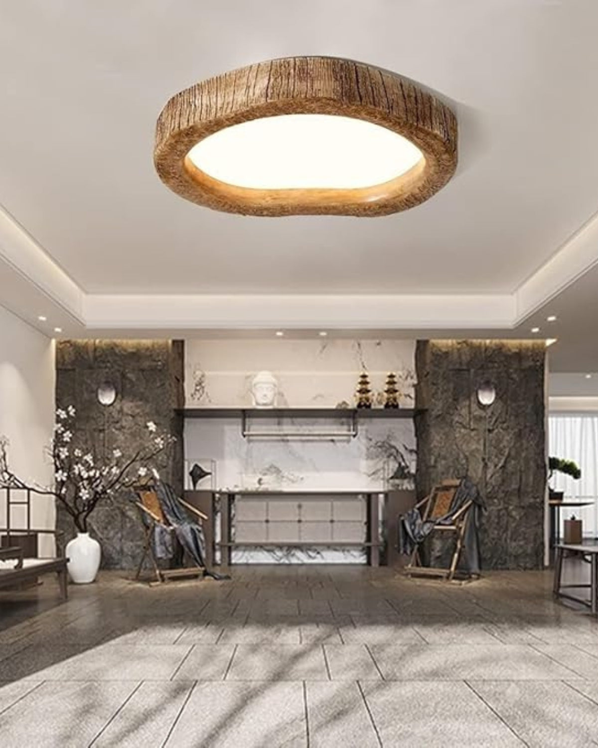 Lira – Rustieke Houtlook Plafondlamp