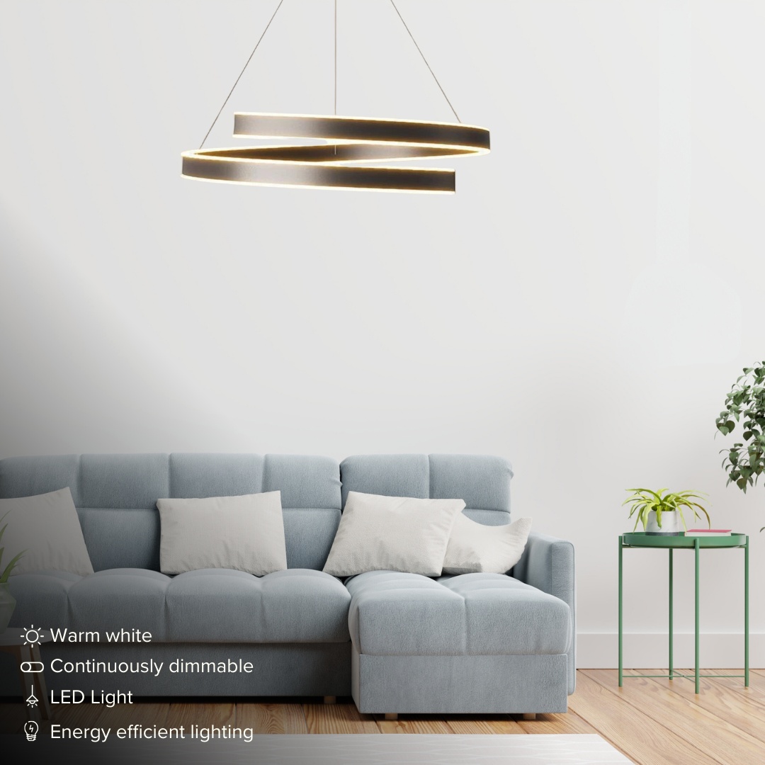 Aurelio – Moderne Dubbele Ring LED Kroonluchter