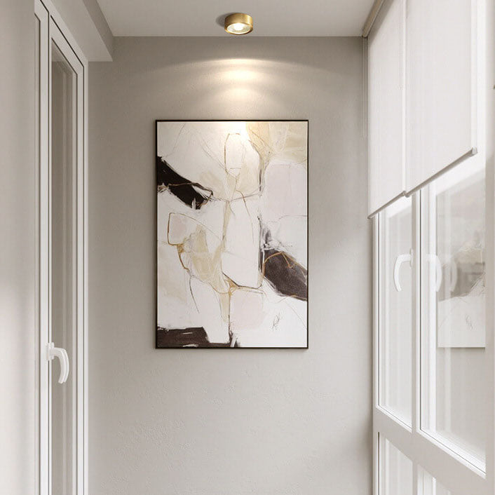 Aurelia – Scandinavische Koperen Ultra-Dunne LED Plafondlamp (Opbouw)