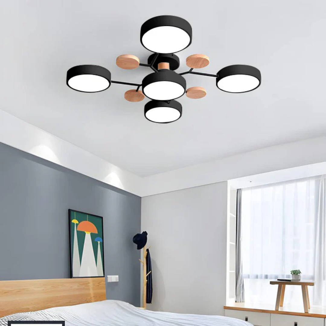 Roomora - Clio Moderne Ronde LED Plafondlamp voor de Woonkamer Thuis