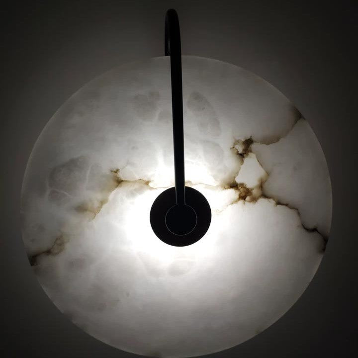 Selene – Natuursteen Alabaster Marmer Minimalistische Wandlamp