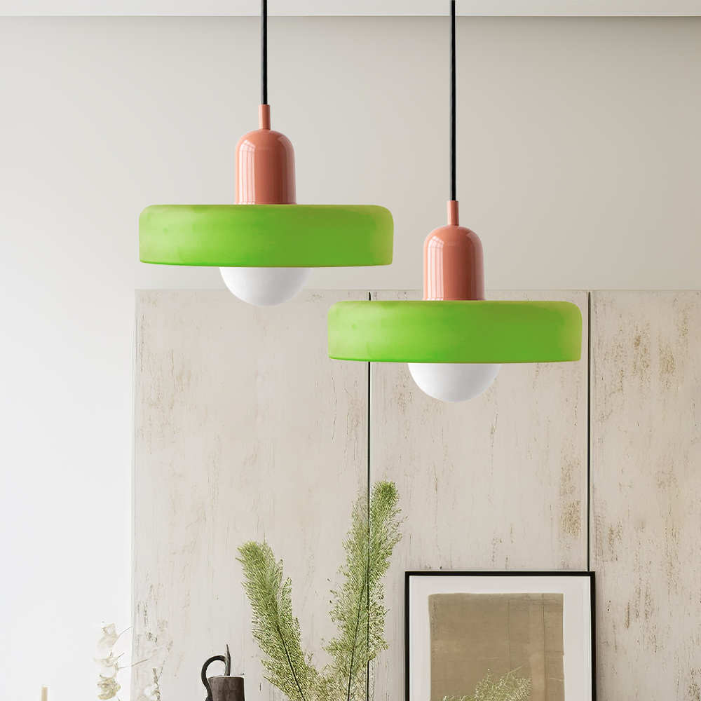 GleaMore - Bauhaus Hanglamp In Stijlvol Gekleurd Glas