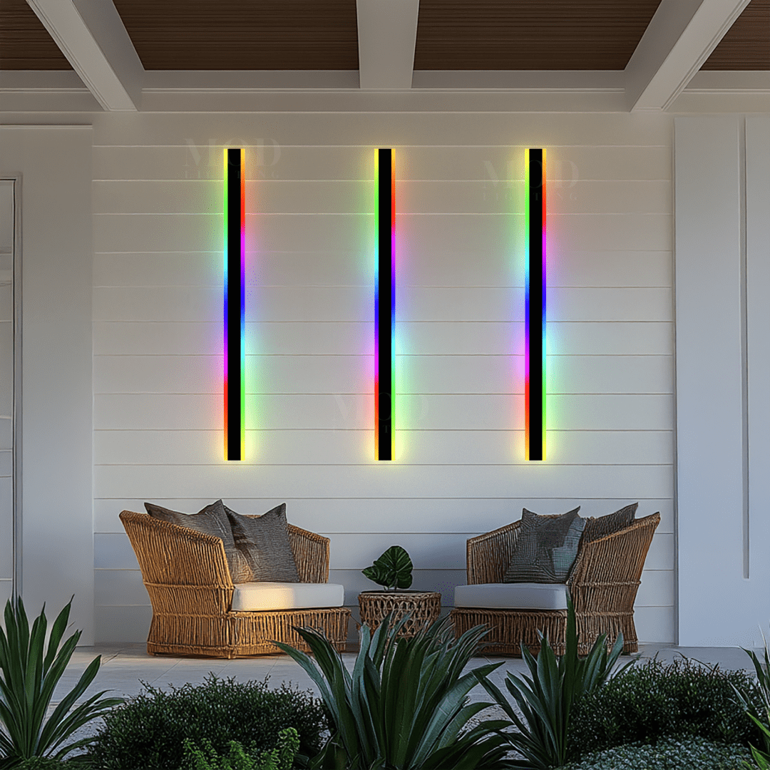 Petalune - Moderne RGB Wandlamp Met Afstandsbediening Voor Buiten, Veranda En Terras