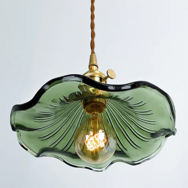 Coverra – Hibiscus Glazen Hanglamp voor Sfeervolle Gloed
