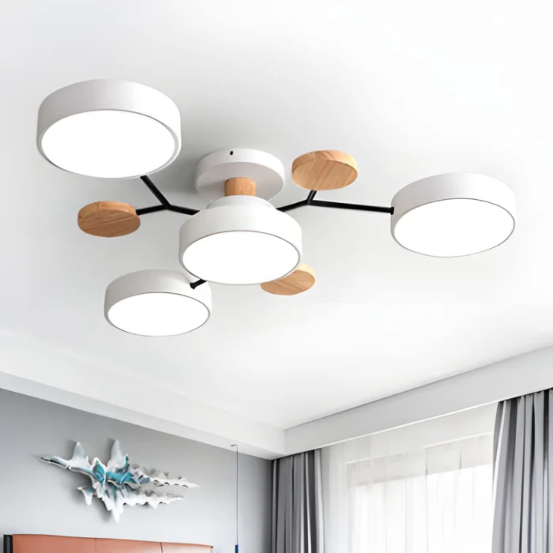 Roomora - Clio Moderne Ronde LED Plafondlamp voor de Woonkamer Thuis
