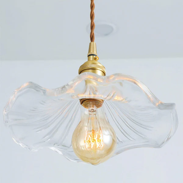 Coverra – Hibiscus Glazen Hanglamp voor Sfeervolle Gloed