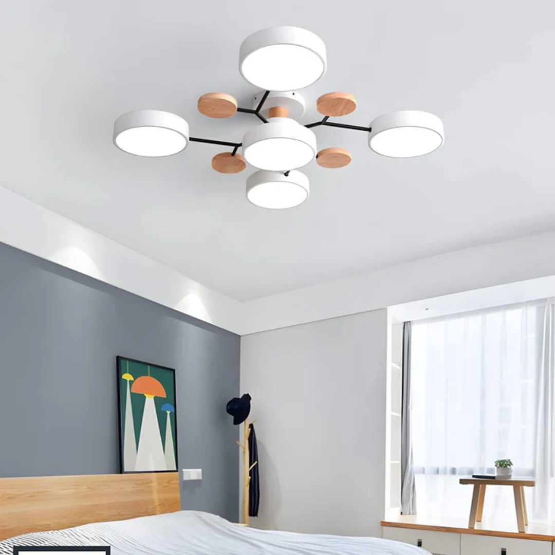 Roomora - Clio Moderne Ronde LED Plafondlamp voor de Woonkamer Thuis