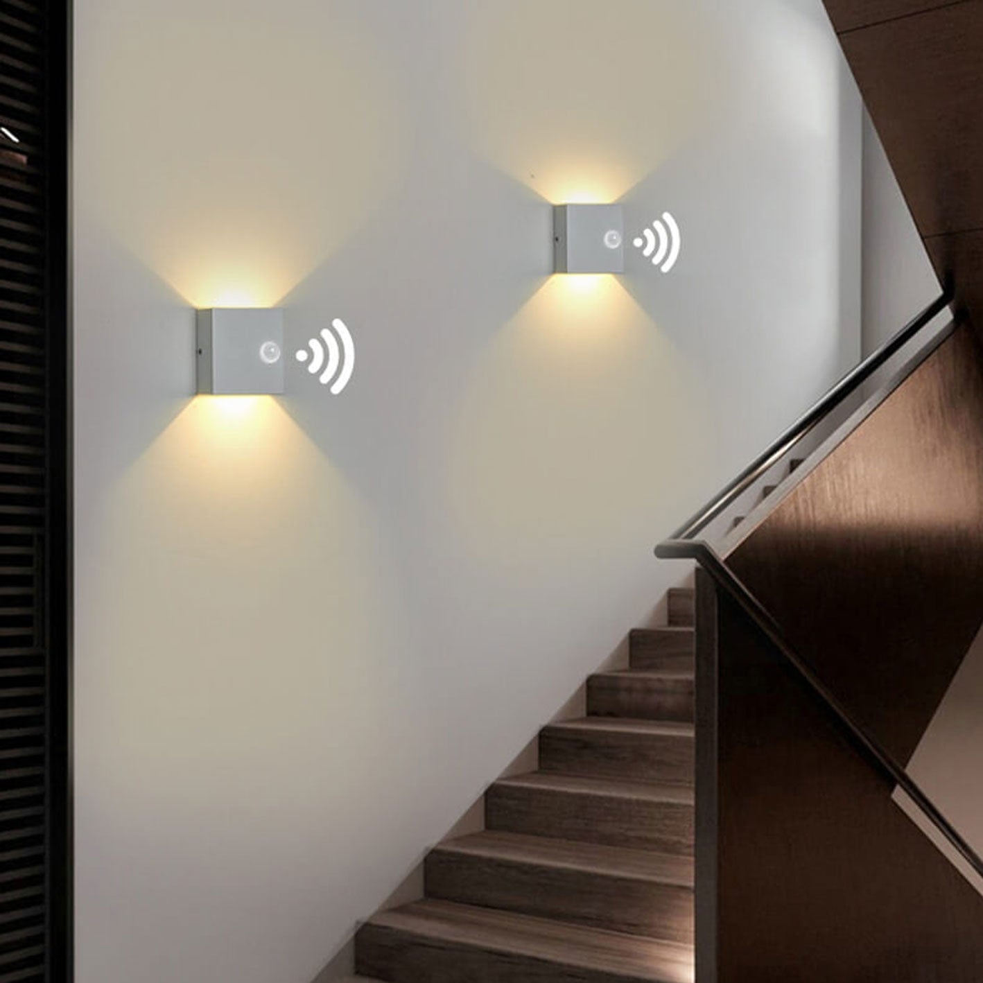 Lumaro – LED Wandlamp met Bewegingssensor (Binnen & Buiten)