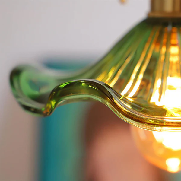 Coverra – Hibiscus Glazen Hanglamp voor Sfeervolle Gloed
