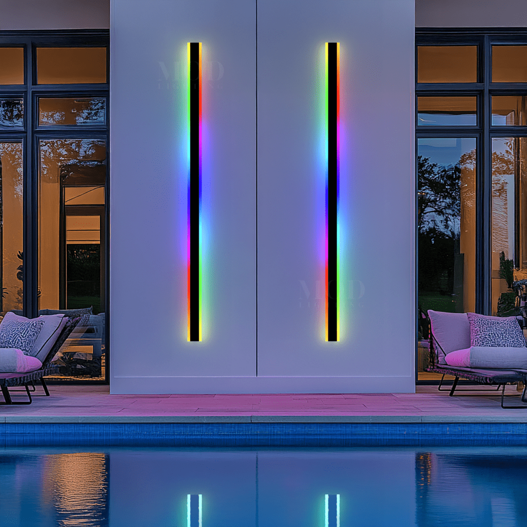 Petalune - Moderne RGB Wandlamp Met Afstandsbediening Voor Buiten, Veranda En Terras