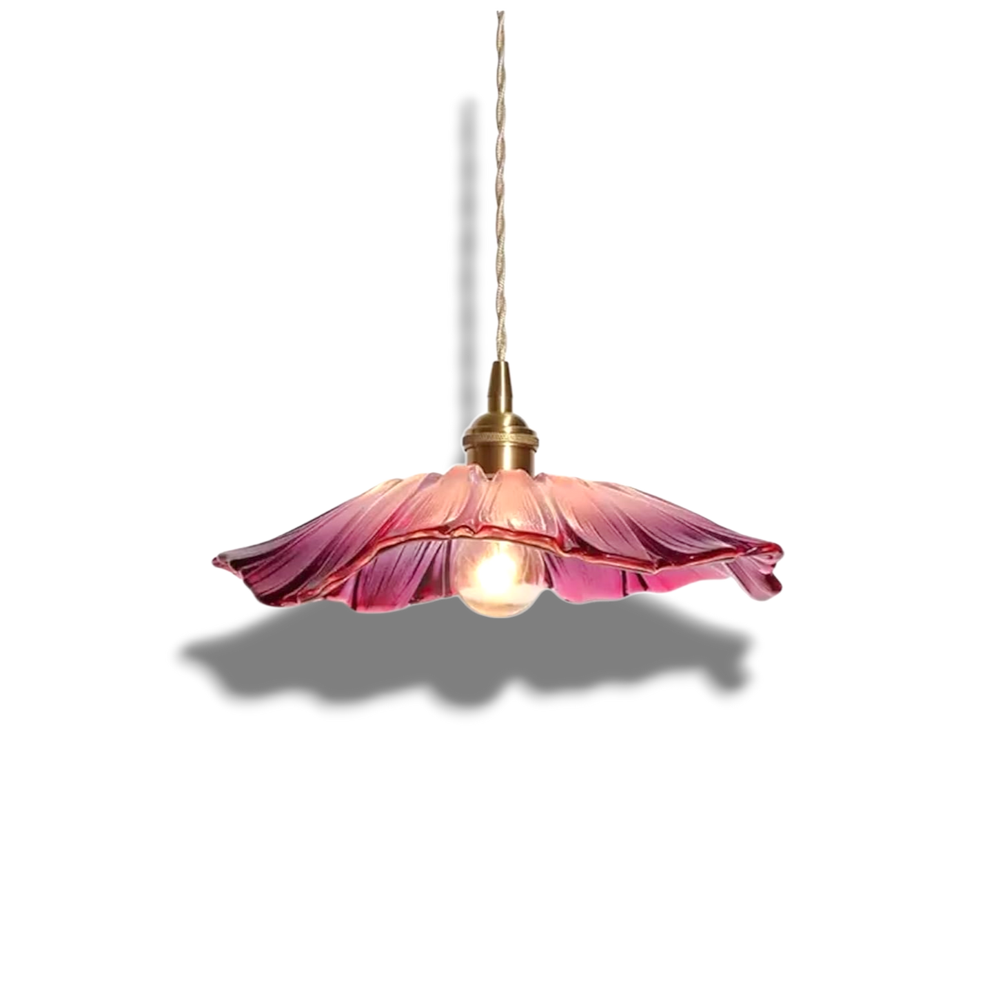Flora – Bloemvormige Glazen Hanglamp (Plafondlamp, Artistiek Design, E27)