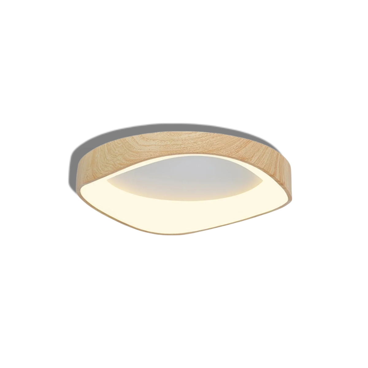 Lumora – Scandinavische Houten LED Plafondlamp