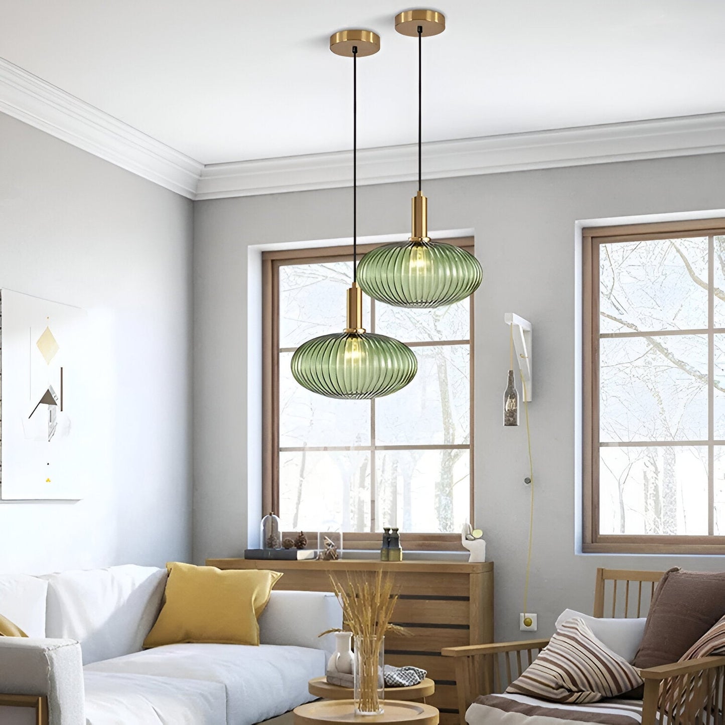 Avelis – Nordic Retro Glazen Hanglamp