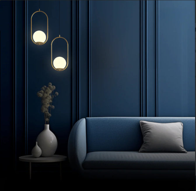 Florvia - Moderne Glazen Bol Hanglamp Voor Stijlvolle Noordse Interieurs