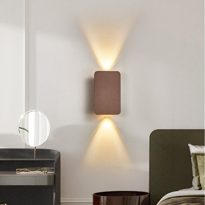 Arvo – Scandinavische Minimalistische Rechthoekige Aluminium LED Wandlamp (2-Licht)
