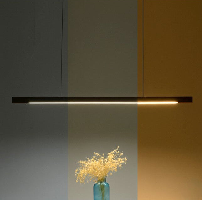 Villaura - Strakke Houten Strip Hanglamp Voor Stijlvolle Verlichting