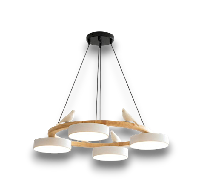 Radiancea - Elegante Ronde Vogelkroonluchter Met Warme Sfeerverlichting