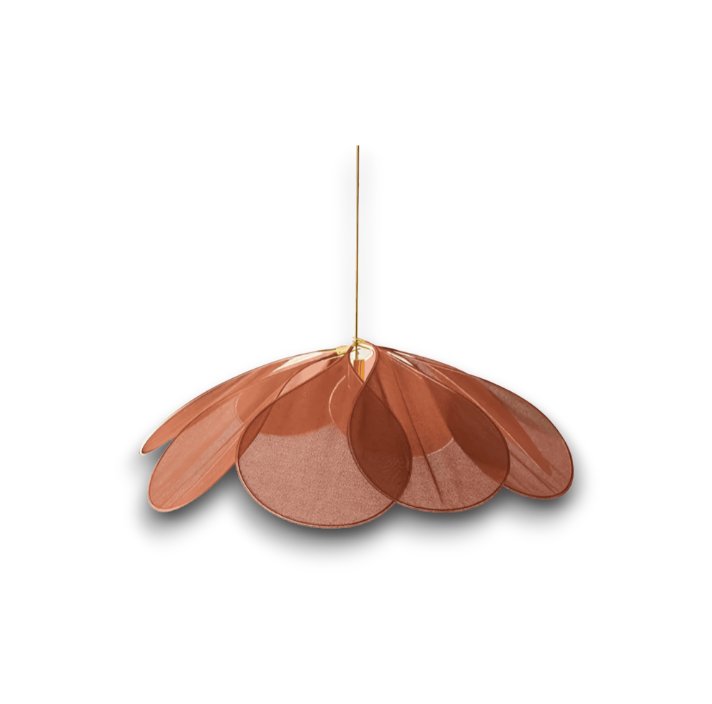 Lumenleaf – Vintage Hanglamp Van Stof Met Bloemdesign Voor Woonkamer
