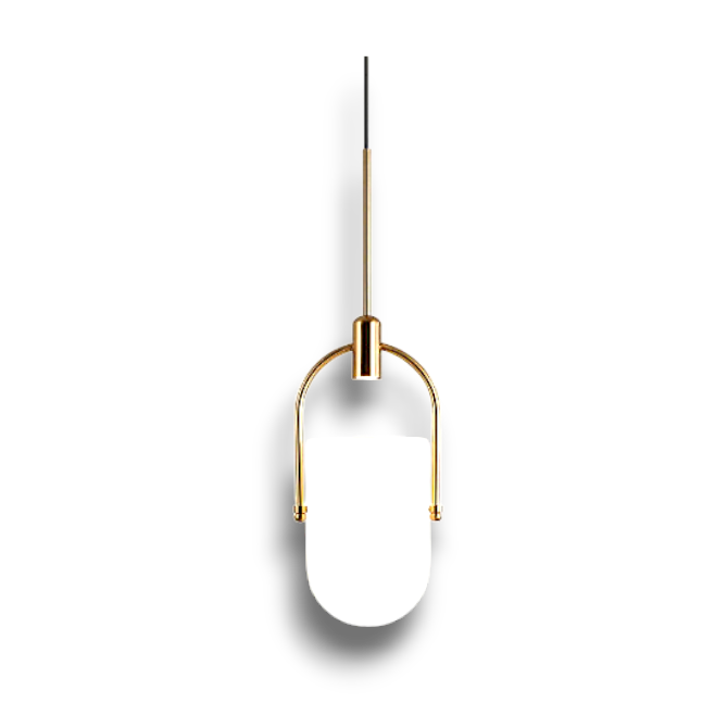 Candelis - Hanglamp Met Transparant Glas En Metalen Details
