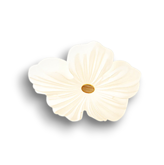 Shinora - Stijlvolle Crème Bloemen Plafondlamp Met Zachte Verlichting