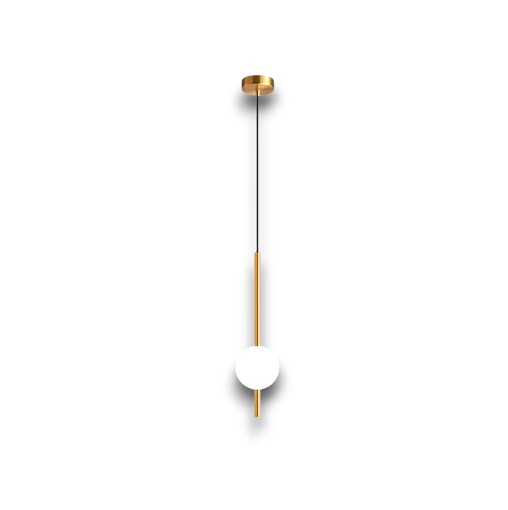 Solvia – Scandinavische Glas & Metaal Hanglamp