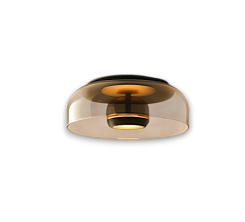 Lumora – Moderne LED Plafondlamp, Glazen Plafonnière