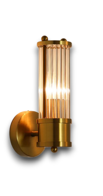Firevine - Stijlvolle LED Wandlamp Met Cilindervormig Design En Gouden Afwerking