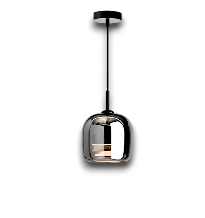 Velora – Zwarte Glas Hanglamp (Moderne Hanglamp)