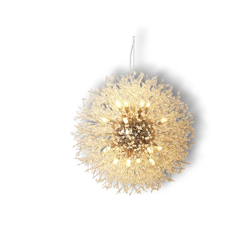 Lunara – 9-Lichts Vuurwerk Kristal Sputnik Kroonluchter