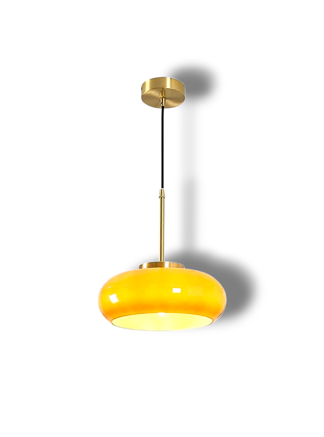 Zyra – Broodvorm Glazen Hanglamp (Moderne Eetkamerlamp)